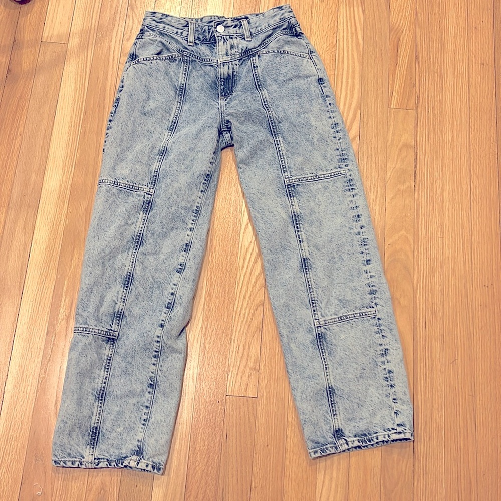 AG Adriano Goldschmied TOMAS X Womens size 26R High Rise beggy Straight Jeans